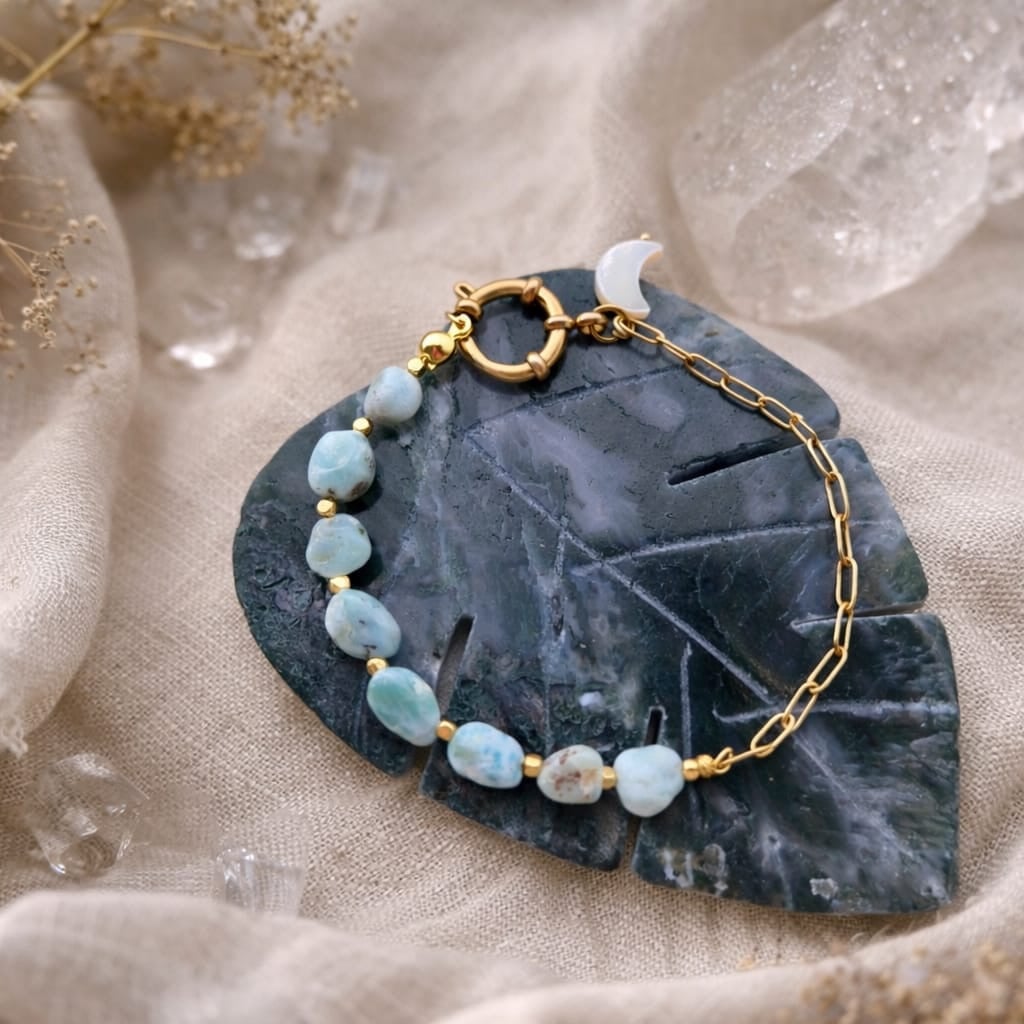 Azure Luna – Armband Larimar