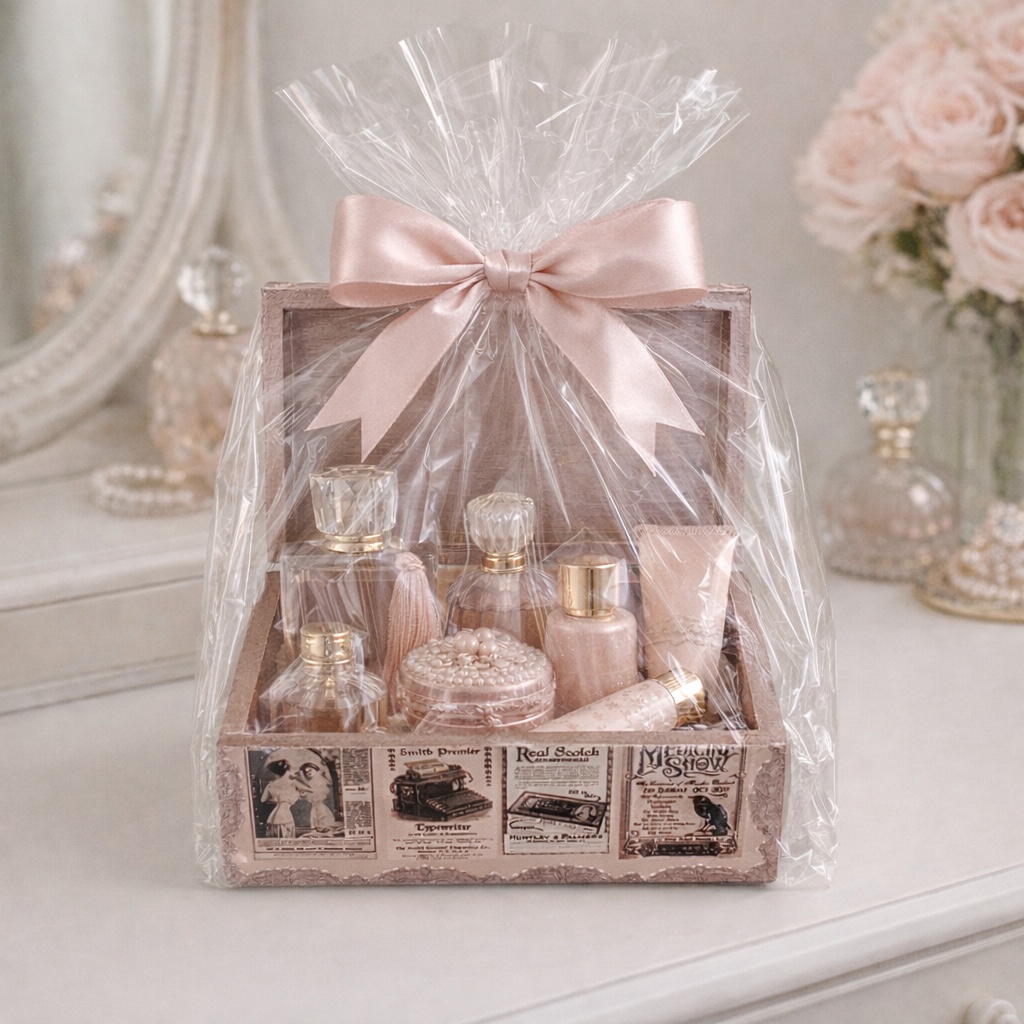 Vintage sieradendoos met oude advertenties - 152151 Vintage sieradendoos met oude advertenties
