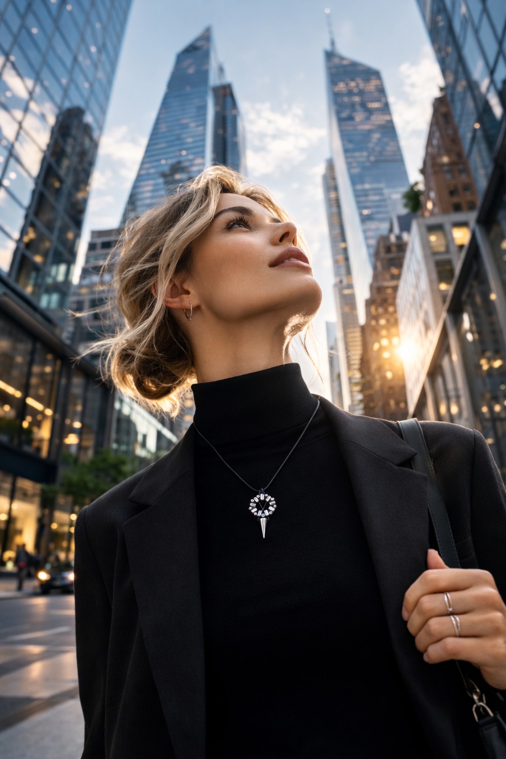 Grafisch & Eigenwijs, minimalistische hanger met zichtbaar weefdraad