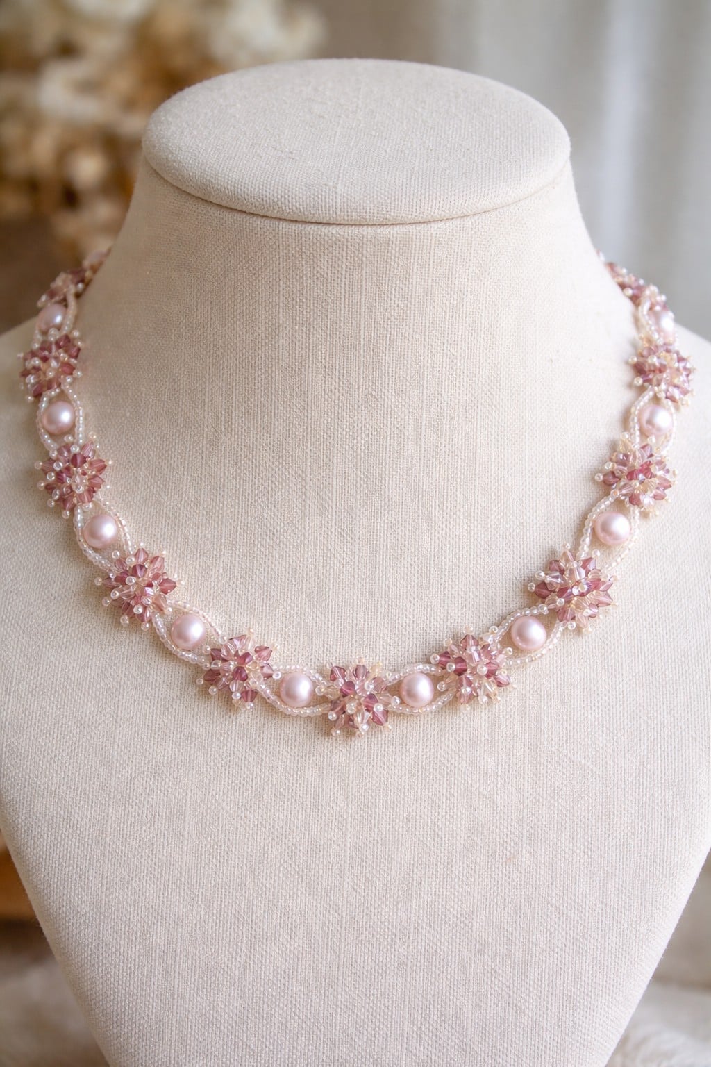 Romantisch & Tijdloos, “Sweet Starbursts” parelketting