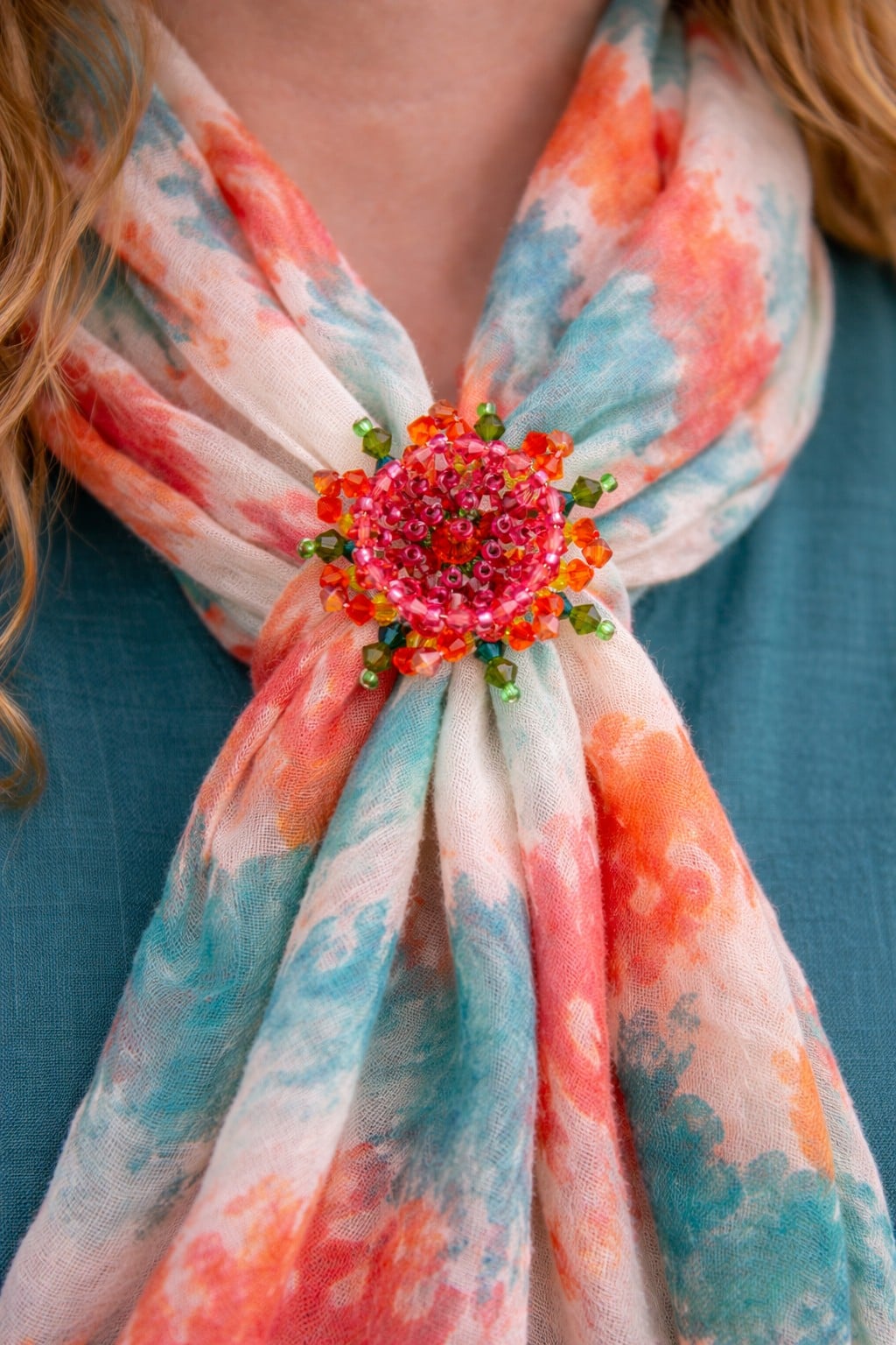 Uitbundig & Exotisch, handgemaakte passiebloem broche met Swarovski k… - 122686 Uitbundig & Exotisch, handgemaakte passiebloem broche met Swarovski kristal