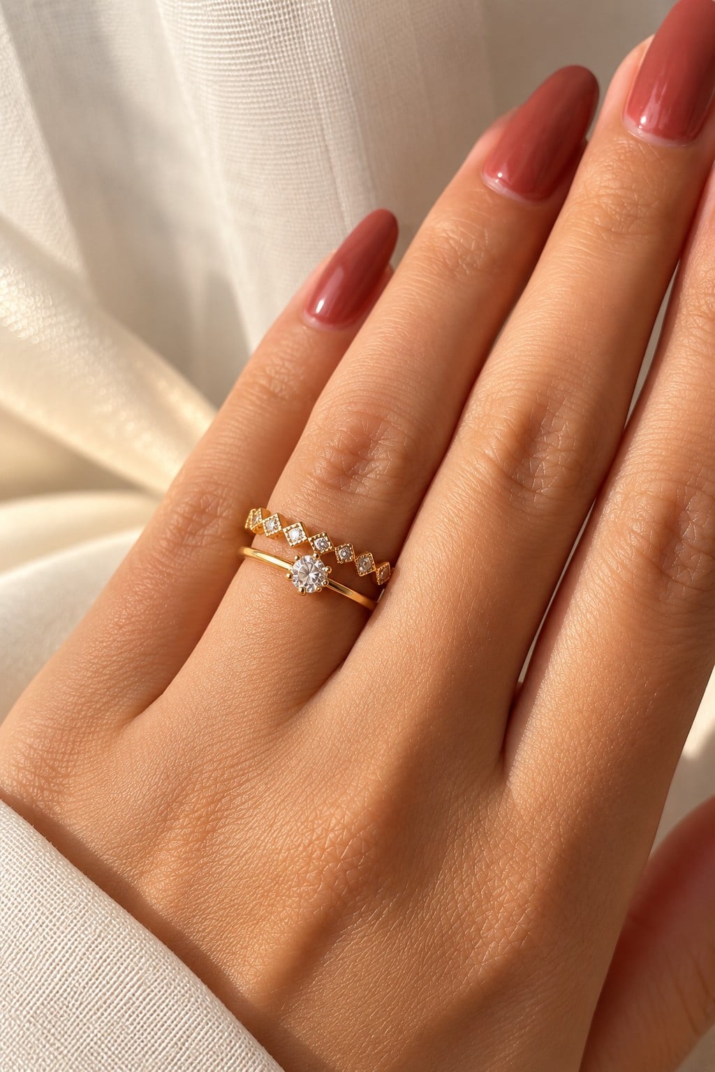 925 Sterling Zilveren Ring met CZ Stenen | 18K Gold Plated Verstelbar… - 152595 925 Sterling Zilveren Ring met CZ Stenen | 18K Gold Plated Verstelbare Ring – Cleopatra's World