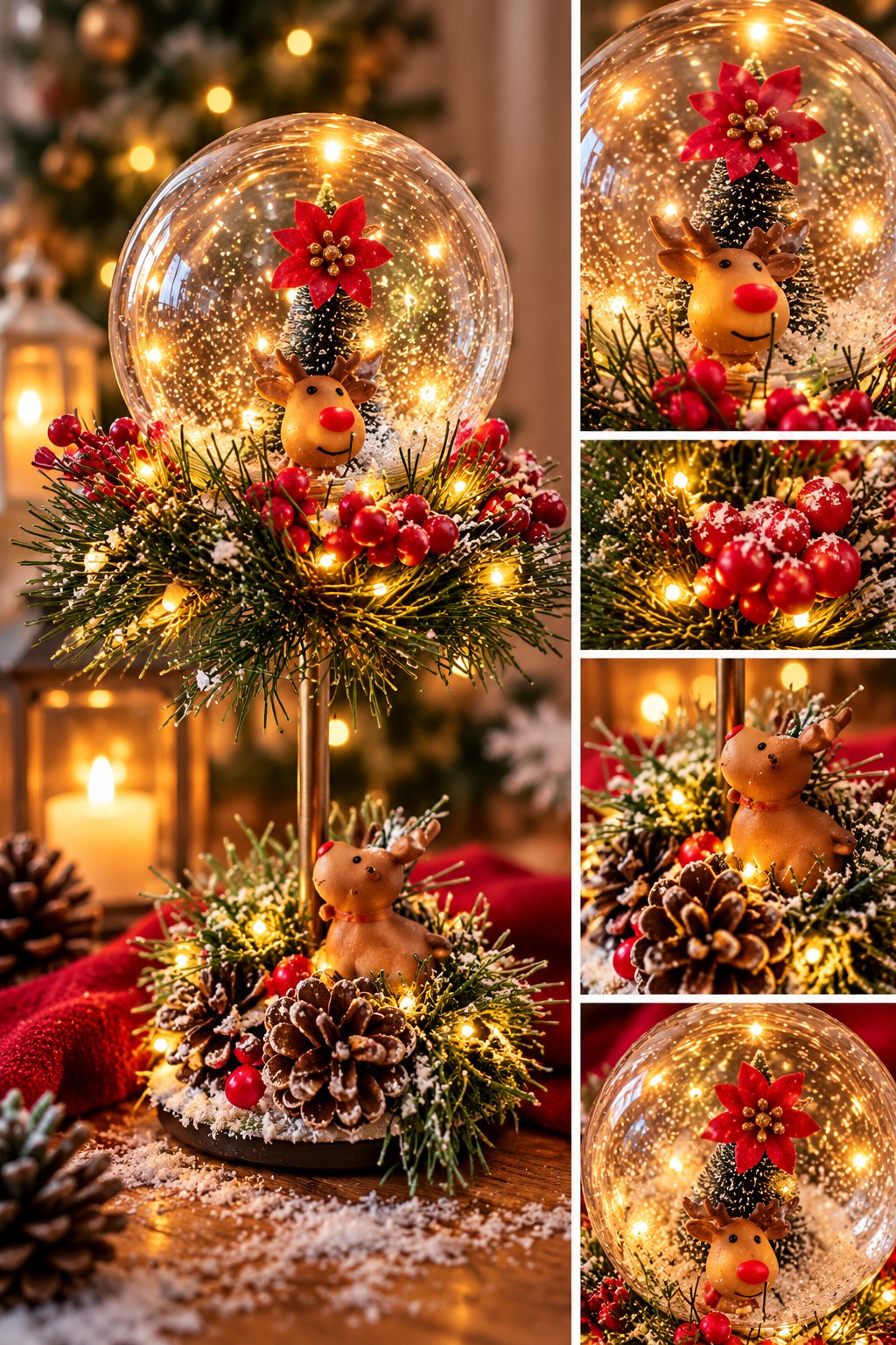 Rudolph’s Winter Globe - Handgemaakte Kerstdecoratie met Verlichtin… - 153413 Rudolph’s Winter Globe - Handgemaakte Kerstdecoratie met Verlichting.