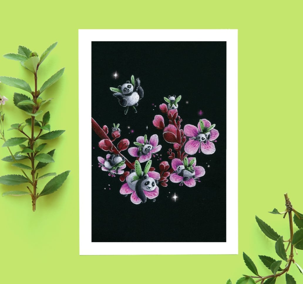 Verjaardag kaart Sakura pandas - 85462 Verjaardag kaart Sakura pandas