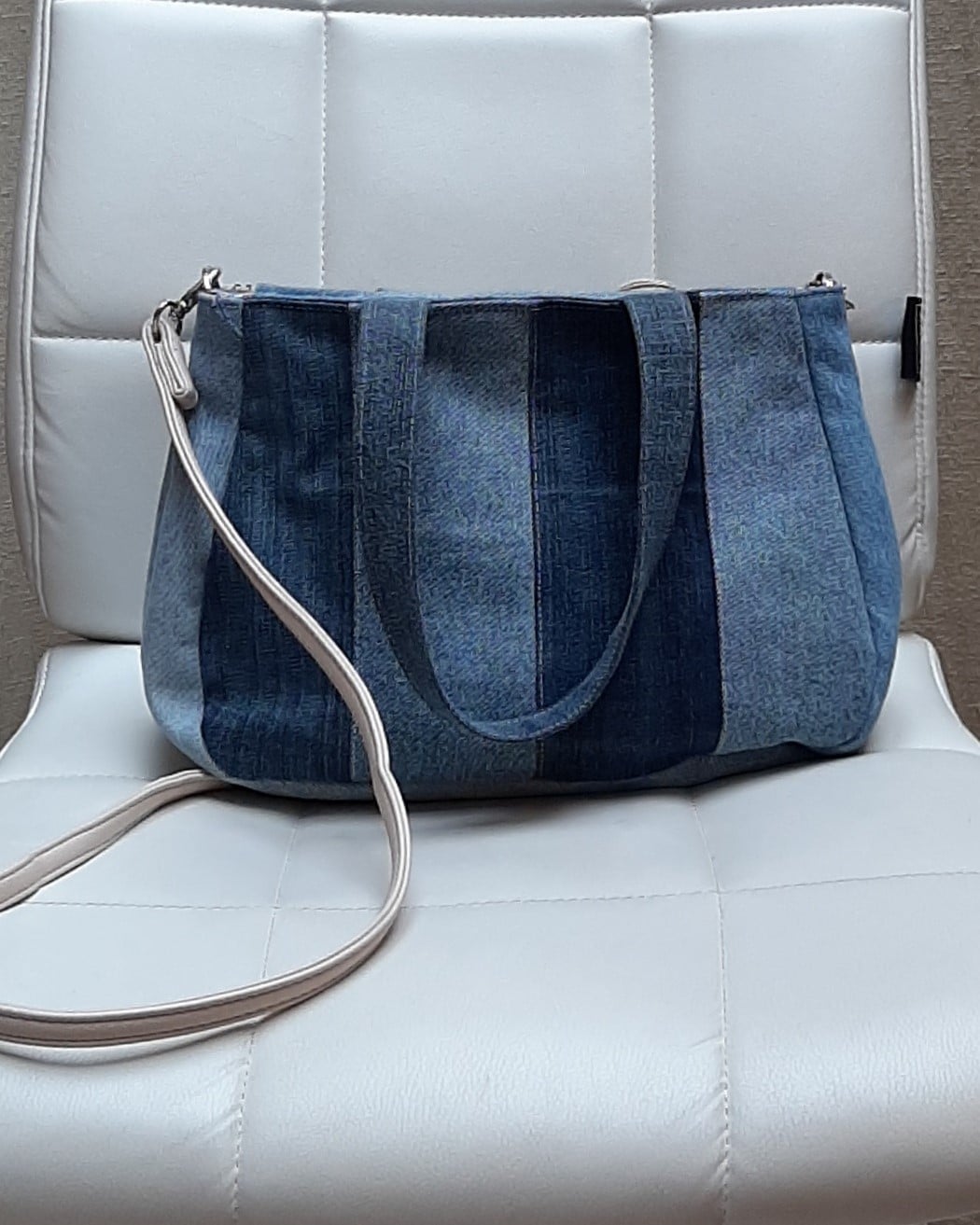 Denim handtas / schoudertas - 131248 Denim handtas / schoudertas