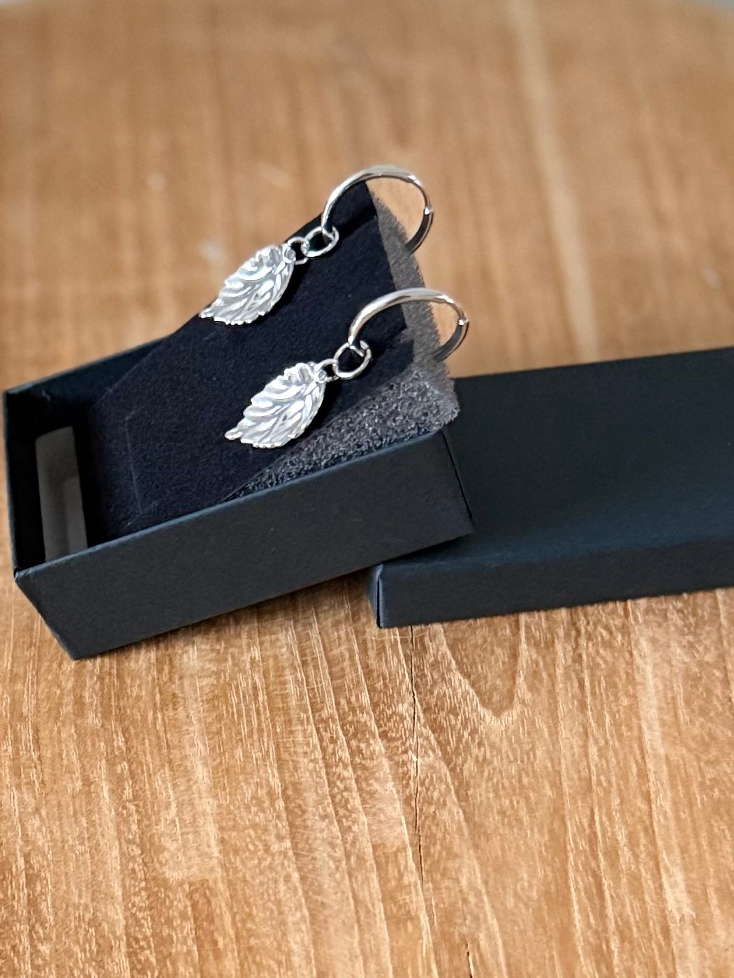 Stainless steel zilverkleurige oorbellen met herfstbladbedel🍂 - 155699 Stainless steel zilverkleurige oorbellen met herfstbladbedel🍂