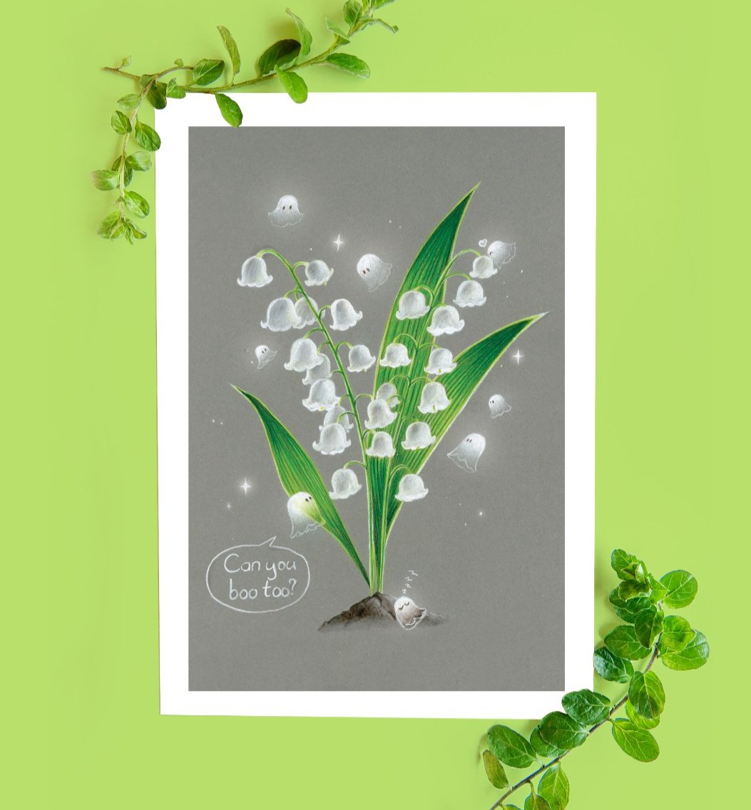 Spooky in the valley, art print, 14,8x21 cm(5.8x8.2 inch) - 85721 Spooky in the valley, art print, 14,8x21 cm(5.8x8.2 inch)