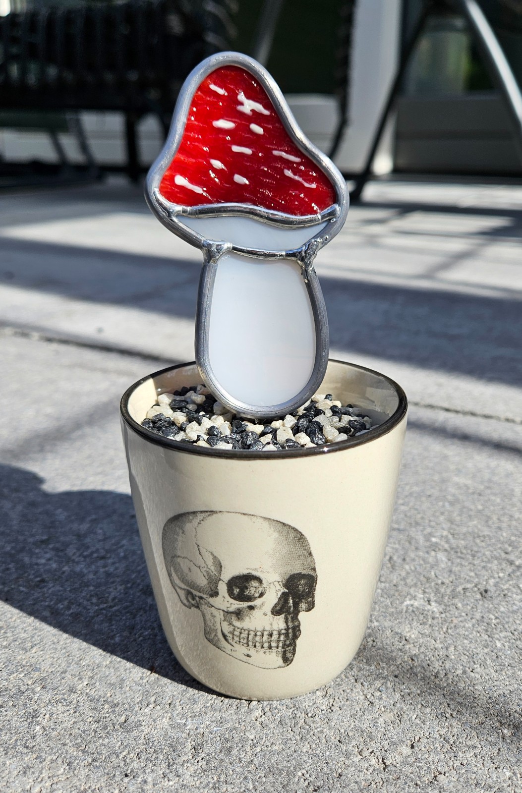 Planten steker paddestoel of pompoen - 97395 Planten steker paddestoel of pompoen