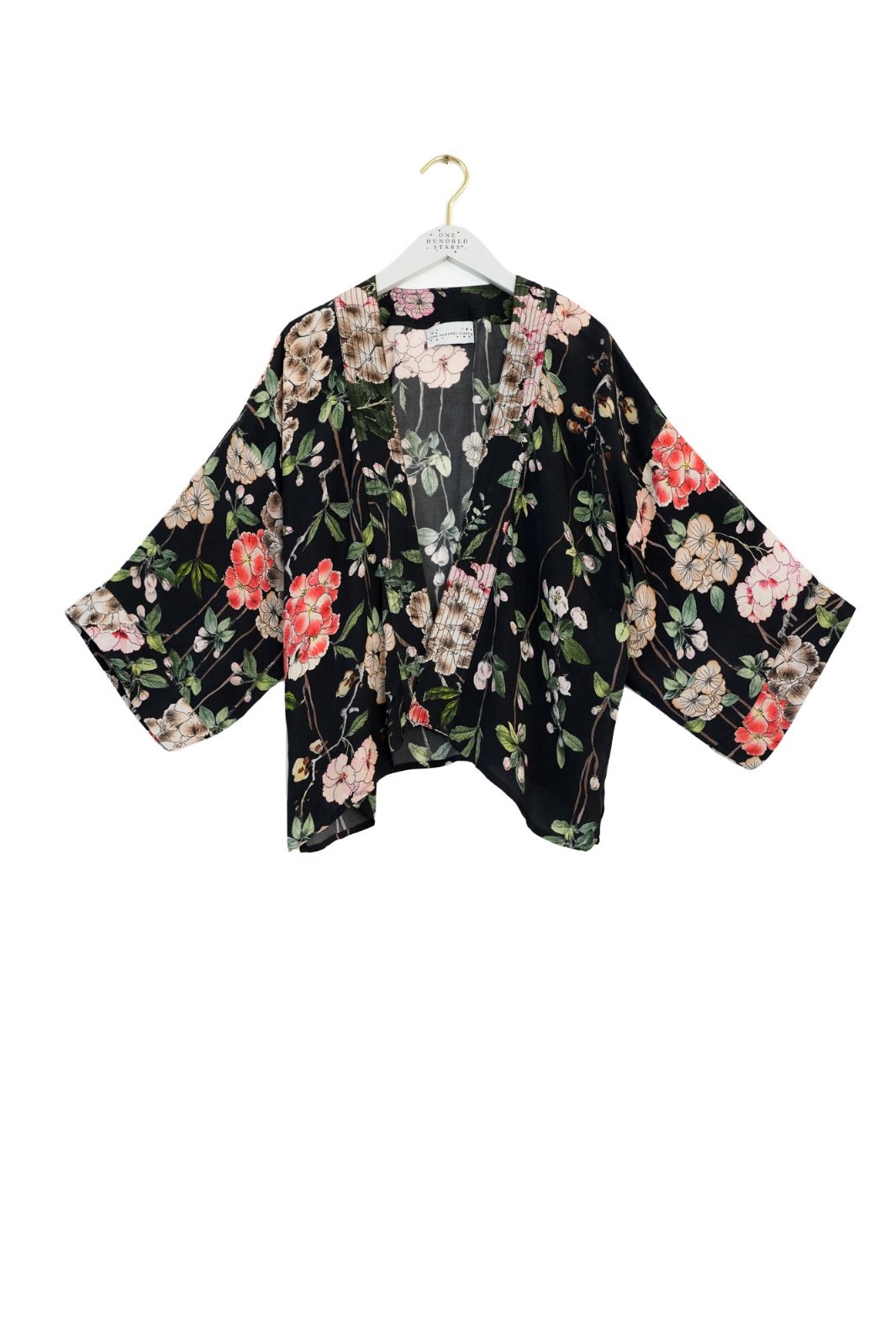 Trailing Blossom Kimono - 85622 Trailing Blossom Kimono black