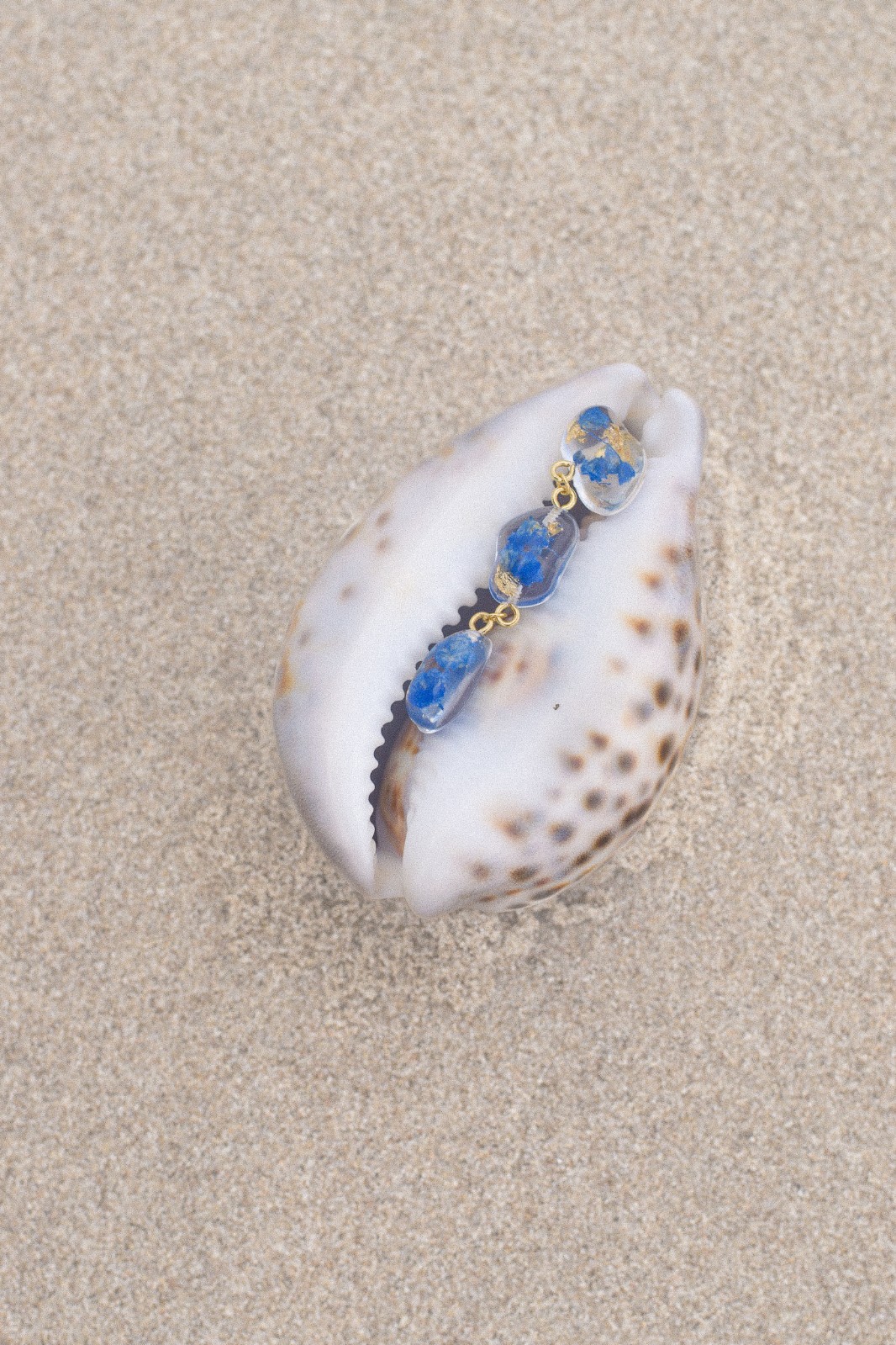 Statement Oorbellen met 3 Stenen Gevuld Echte Bloemen uit Den Haag - 91717 Statement Oorbellen met 3 Stenen Gevuld Echte Bloemen uit Den Haag (The Tide)