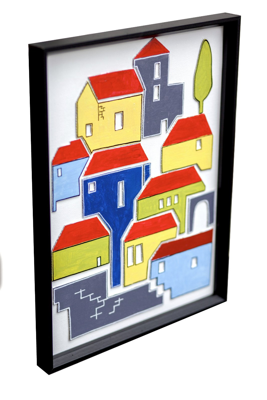 Huizen en daken, dorp - 99527 Huizen en daken, dorp