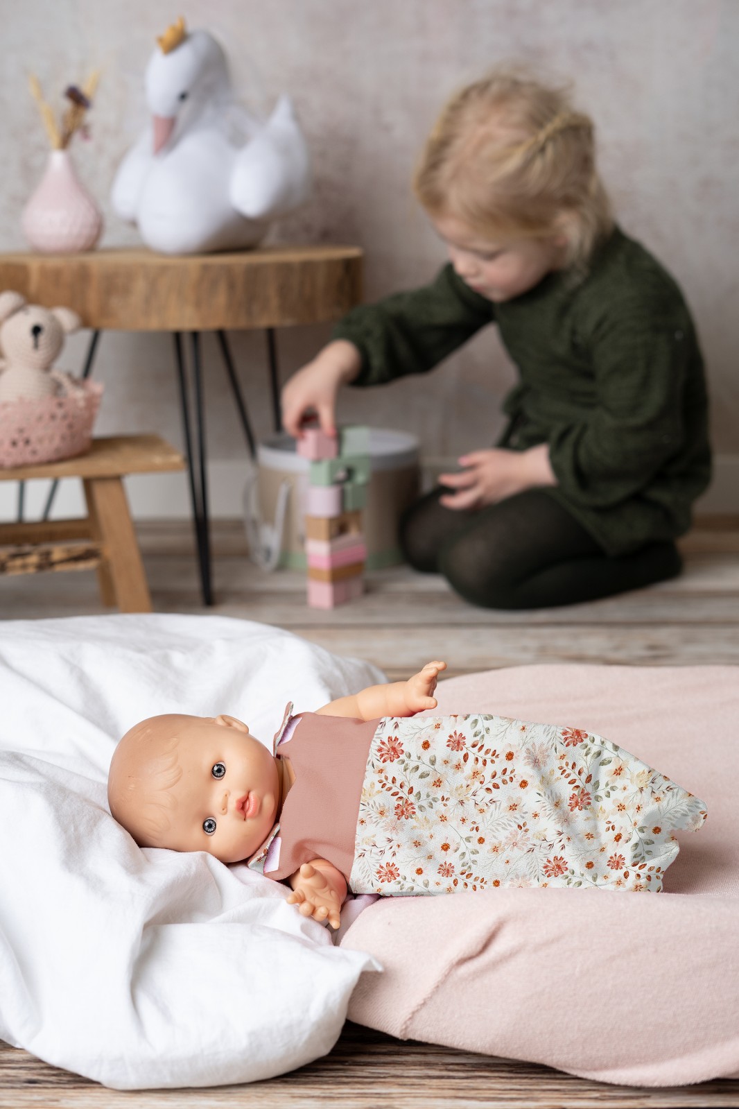 Poppenslaapzak Peachy Blossom