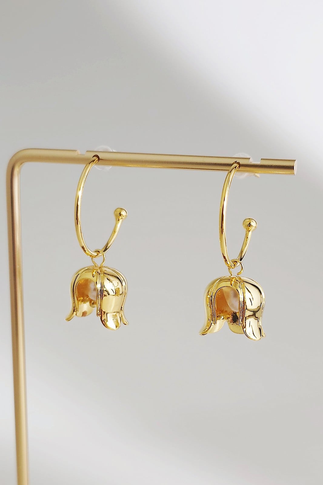 14K Vergulde Oorbellen met Natuurlijke Zoetwaterparels – S925 Zilver