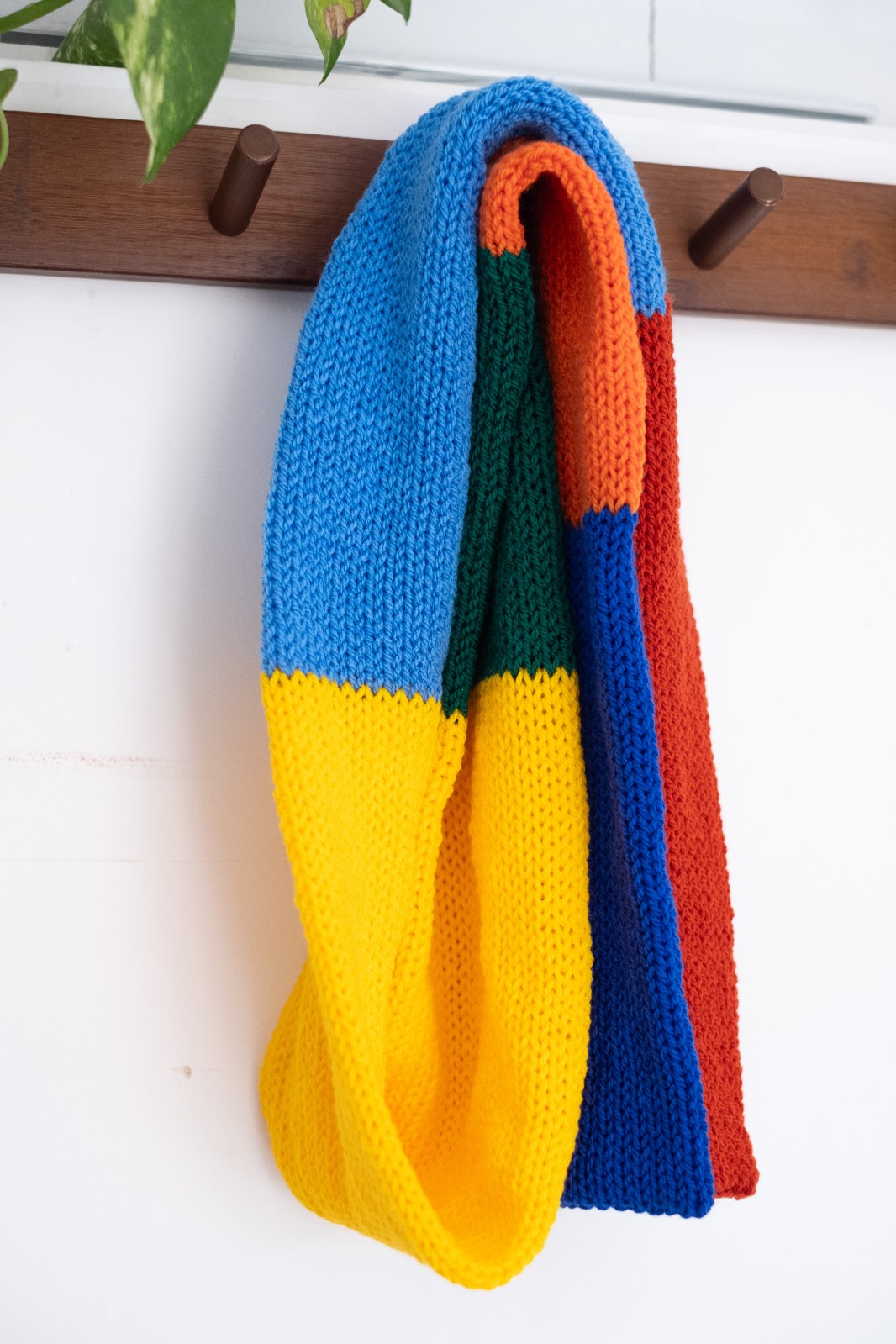 Zachte kleurrijke sjaal – multicolor Sjaal – uniek ontwerp