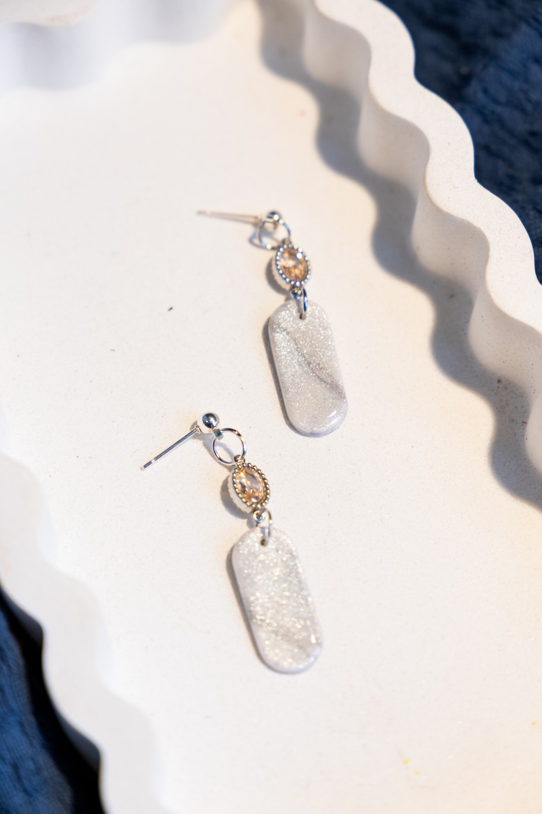 Oorbellen | Frost yellow stone