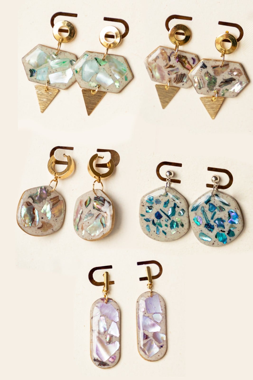 Oorbellen | Mother of Pearl Collectie - 147535 Oorbellen | Mother of Pearl Collectie
