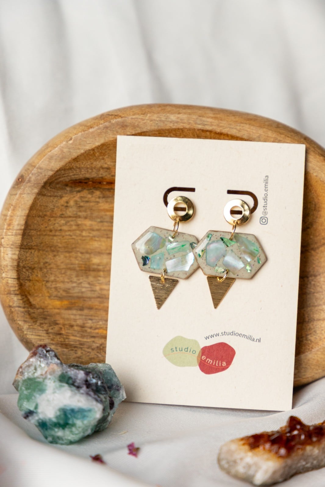 Oorbellen | Mother of Pearl Collectie - 147536 Oorbellen | Mother of Pearl Collectie
