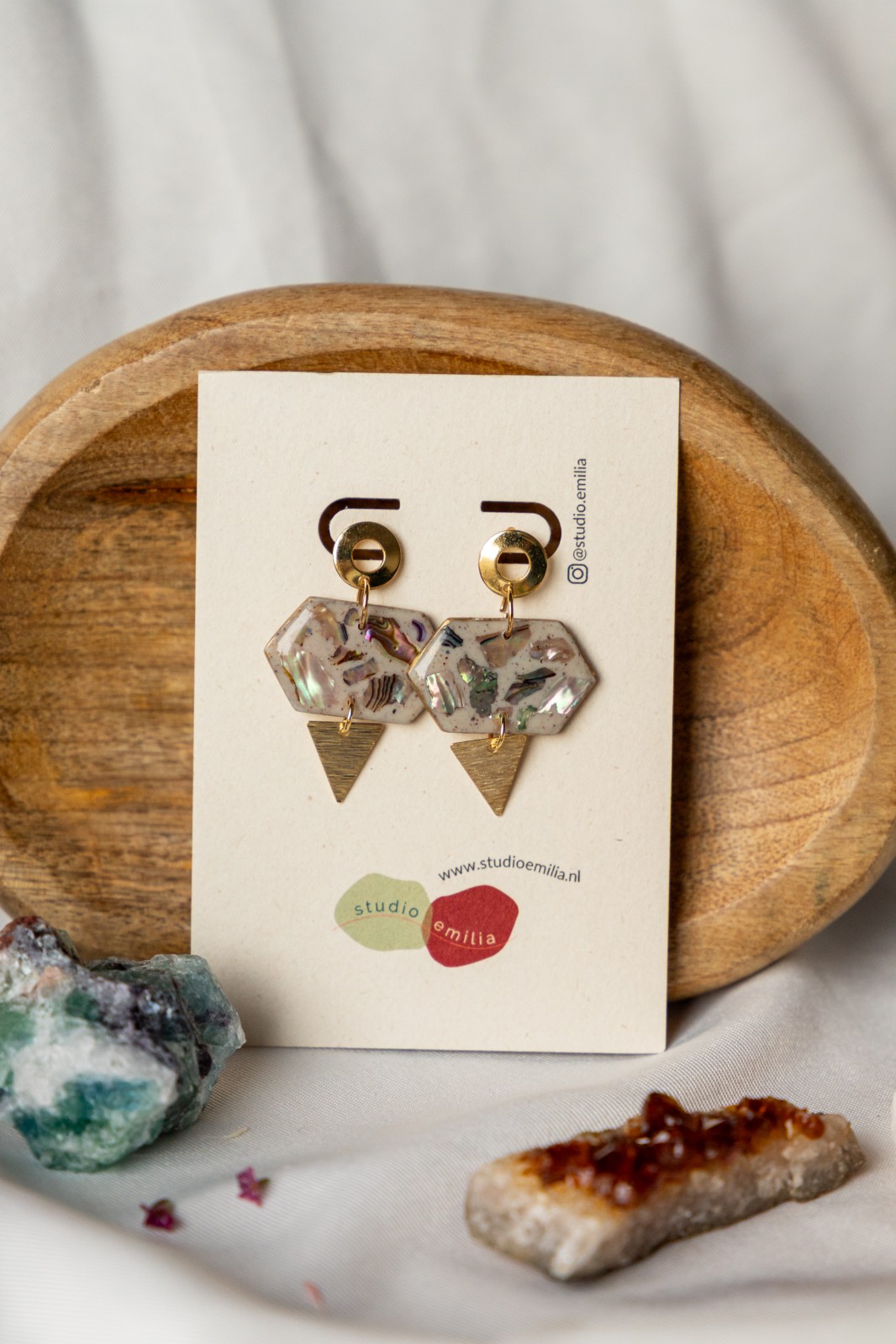 Oorbellen | Mother of Pearl Collectie - 147541 Oorbellen | Mother of Pearl Collectie