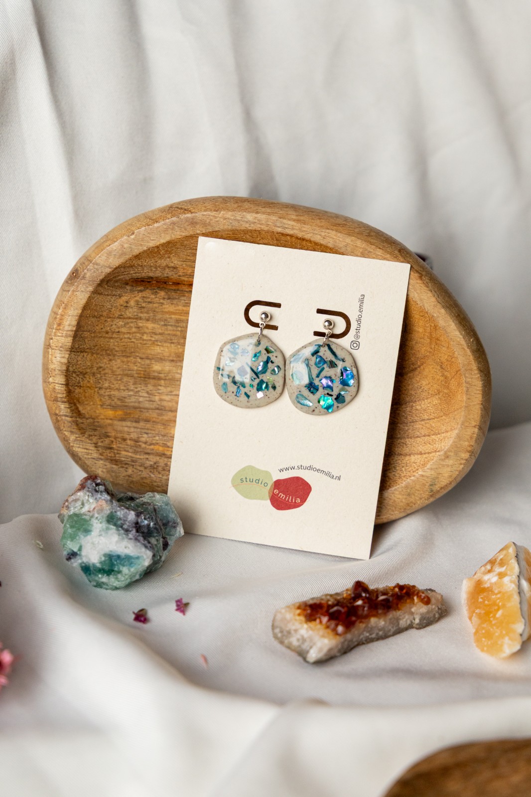 Oorbellen | Mother of Pearl Collectie - 147543 Oorbellen | Mother of Pearl Collectie