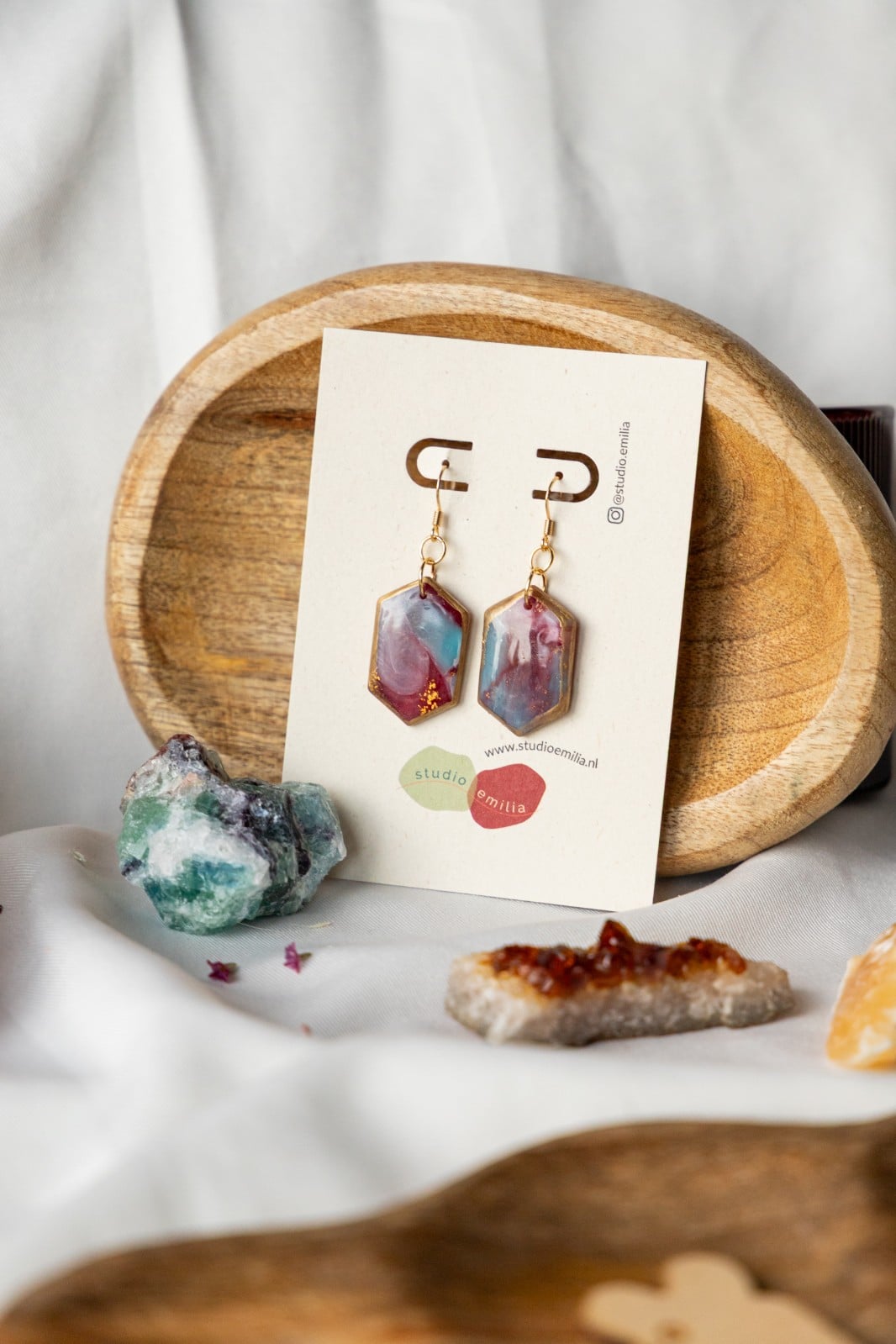 Oorbellen | Ocean Ruby Hex - 147532 Oorbellen | Ocean Ruby Hex