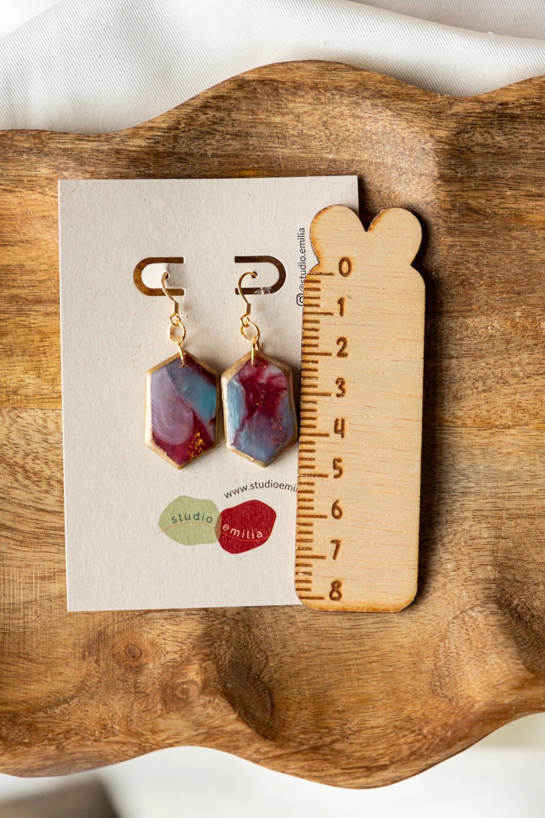 Oorbellen | Ocean Ruby Hex - 147534 Oorbellen | Ocean Ruby Hex