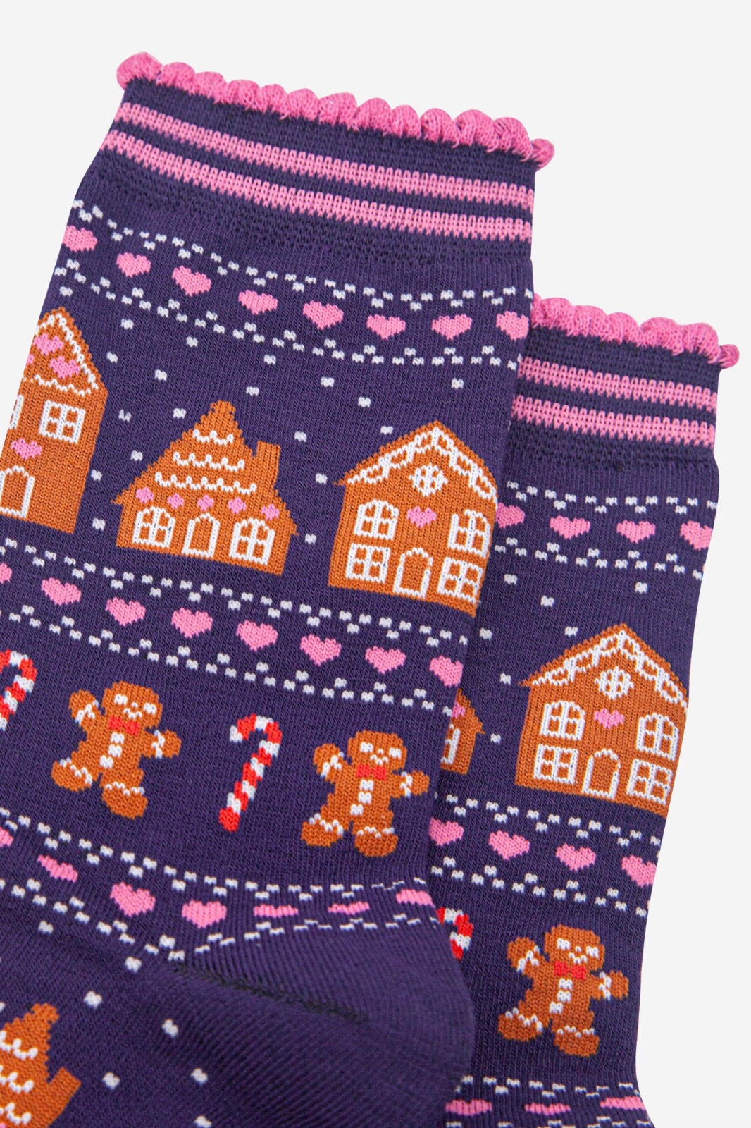 Gingerbread Fair Isle Sokken