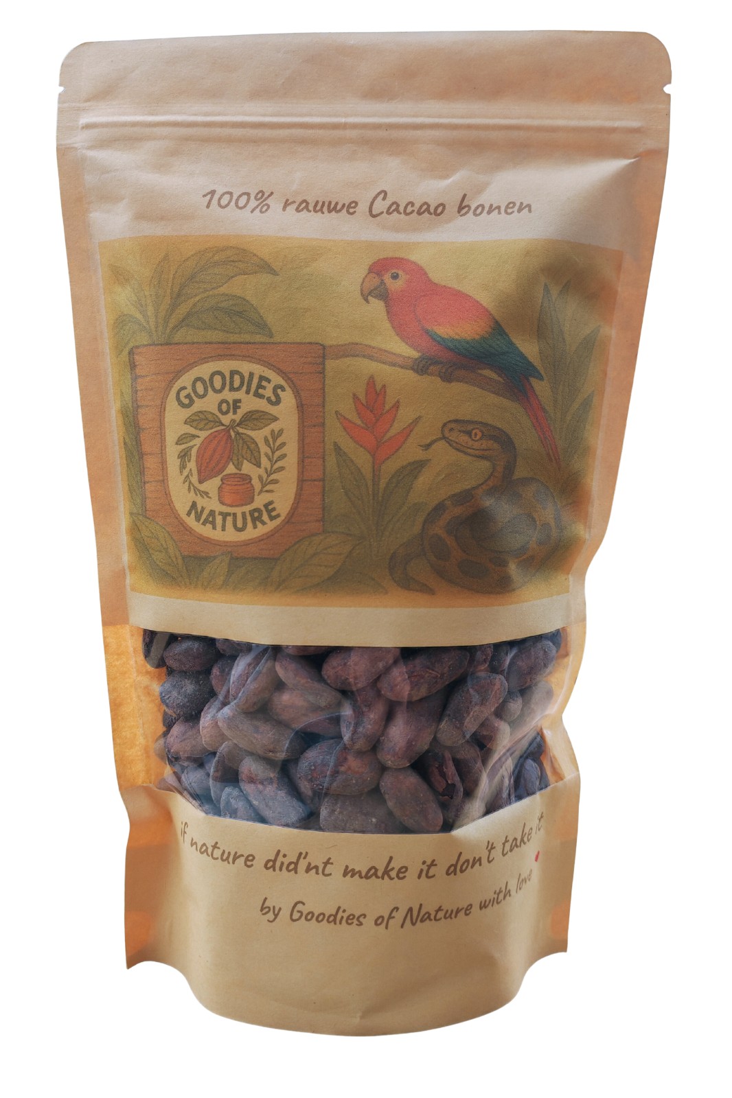 Gebrande cacao bonen 600 gram uit Venezuela