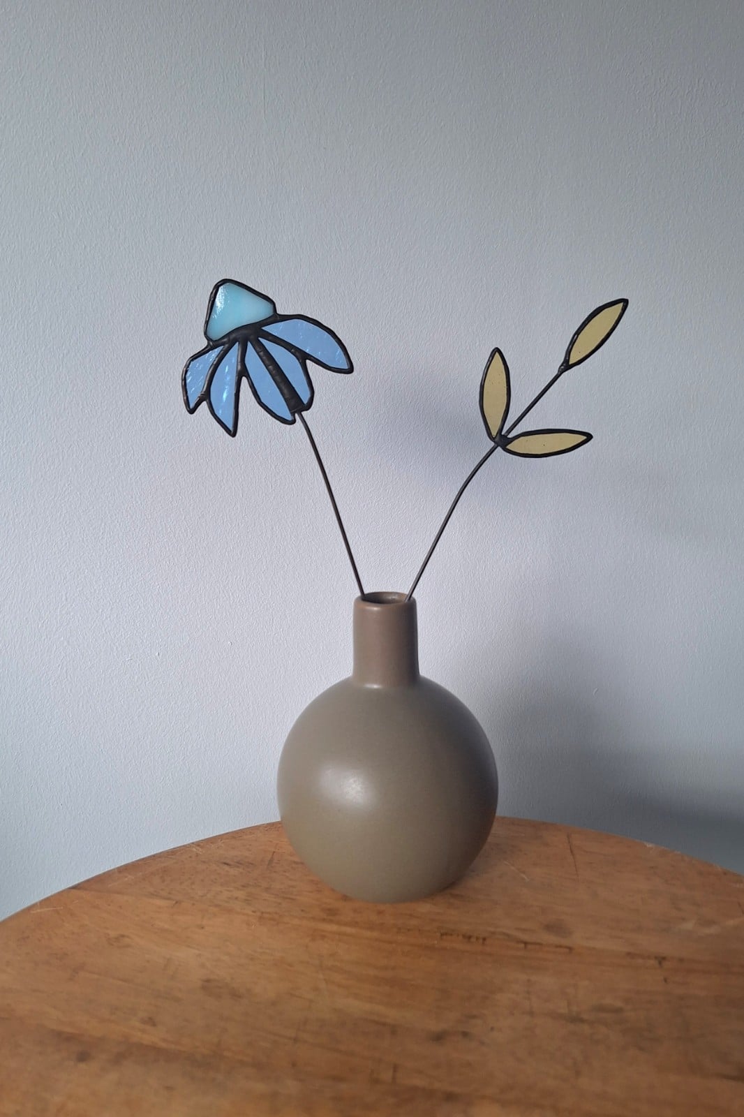 Uniek bloemensetje van glas is lood - 150523 Uniek bloemensetje van glas is lood