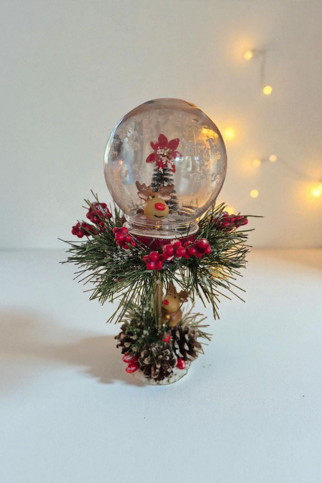 Rudolph’s Winter Globe - Handgemaakte Kerstdecoratie met Verlichtin… - 153405 Rudolph’s Winter Globe - Handgemaakte Kerstdecoratie met Verlichting.