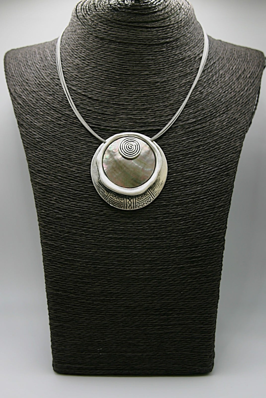 Infinity shell ketting met hanger - 72102 Infinity shell ketting met hanger