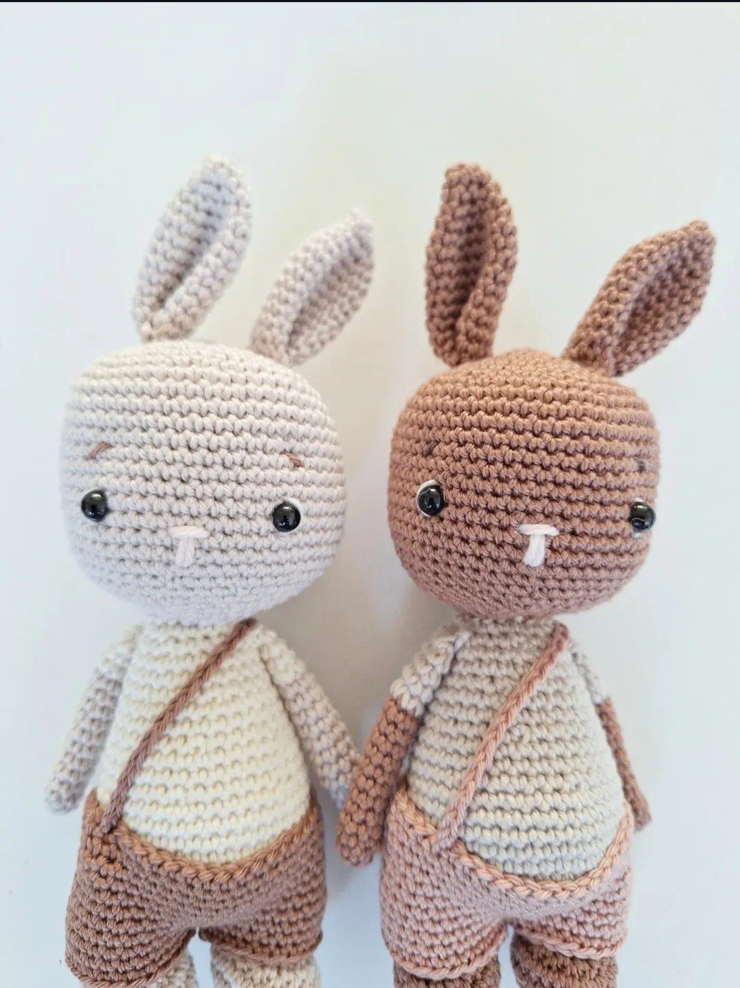 Knuffel konijn met tuinbroek