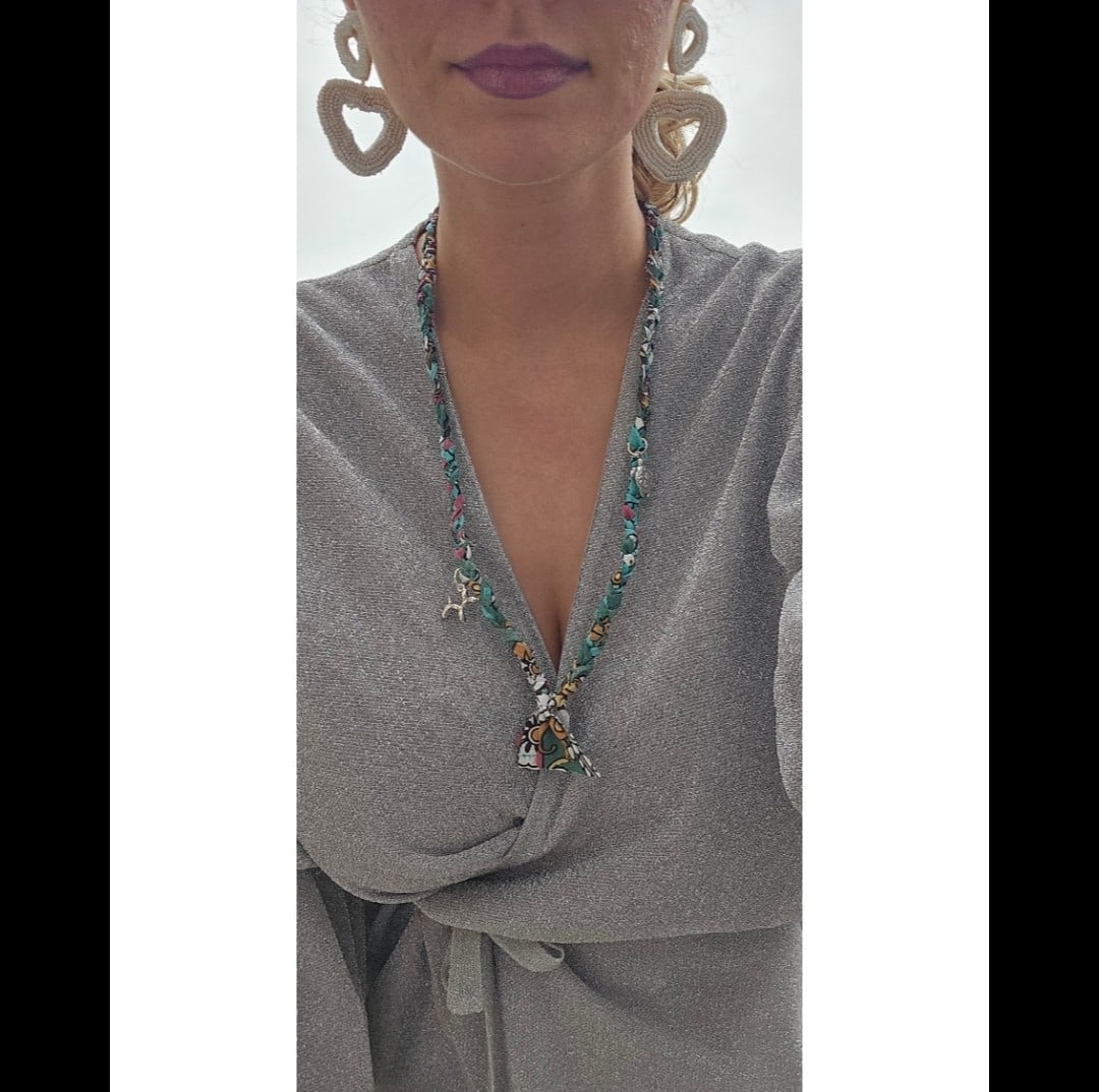 Groene bandana ketting