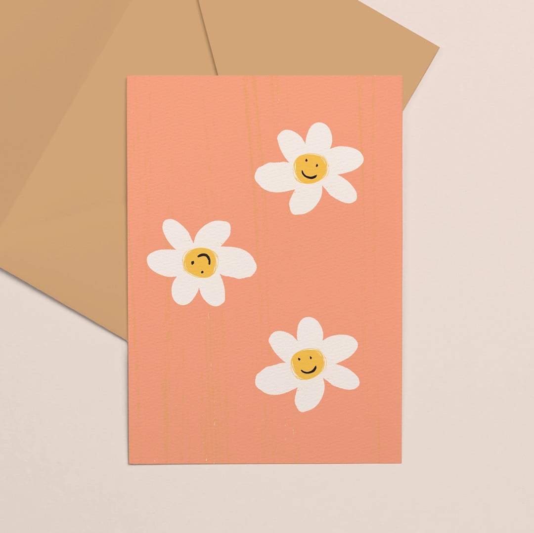 Gekleurde kaart Bloemen