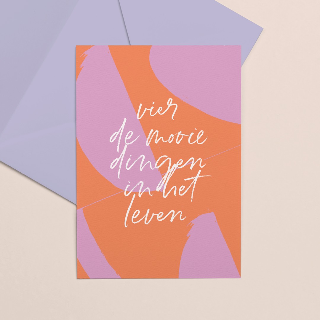 Gekleurde kaart Mooie dingen - 69413.jpeg Gekleurde kaart Mooie dingen