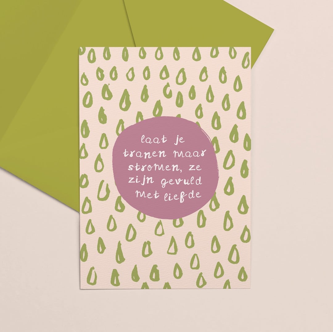 Gekleurde kaart Tranen
