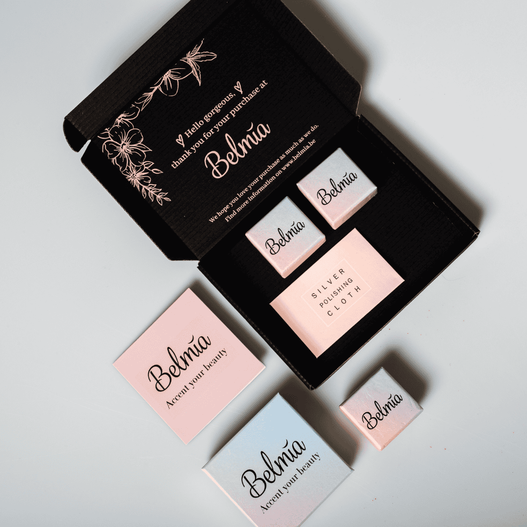 Belmia20verpakking.png Chain Drop Earrings Zilver