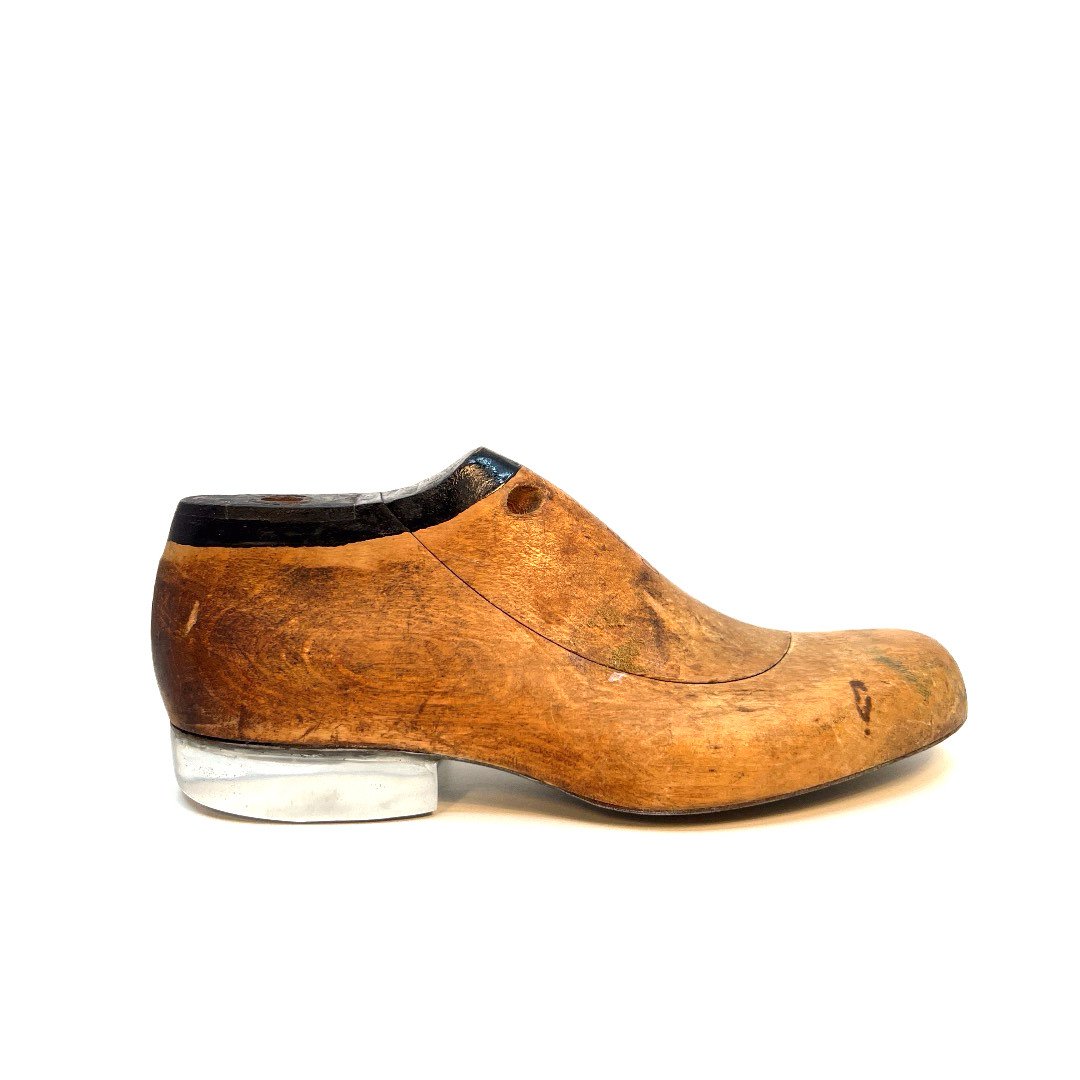 Vintage schoenleest met hak | heren model