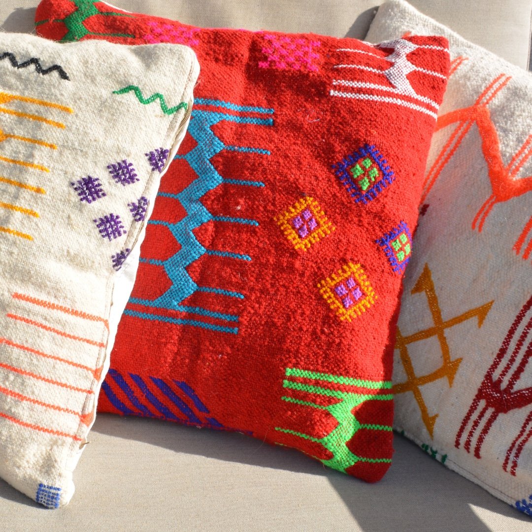 Marokkaanse kussensloop - Rood - 65332.jpeg Marokkaanse kussensloop - Rood