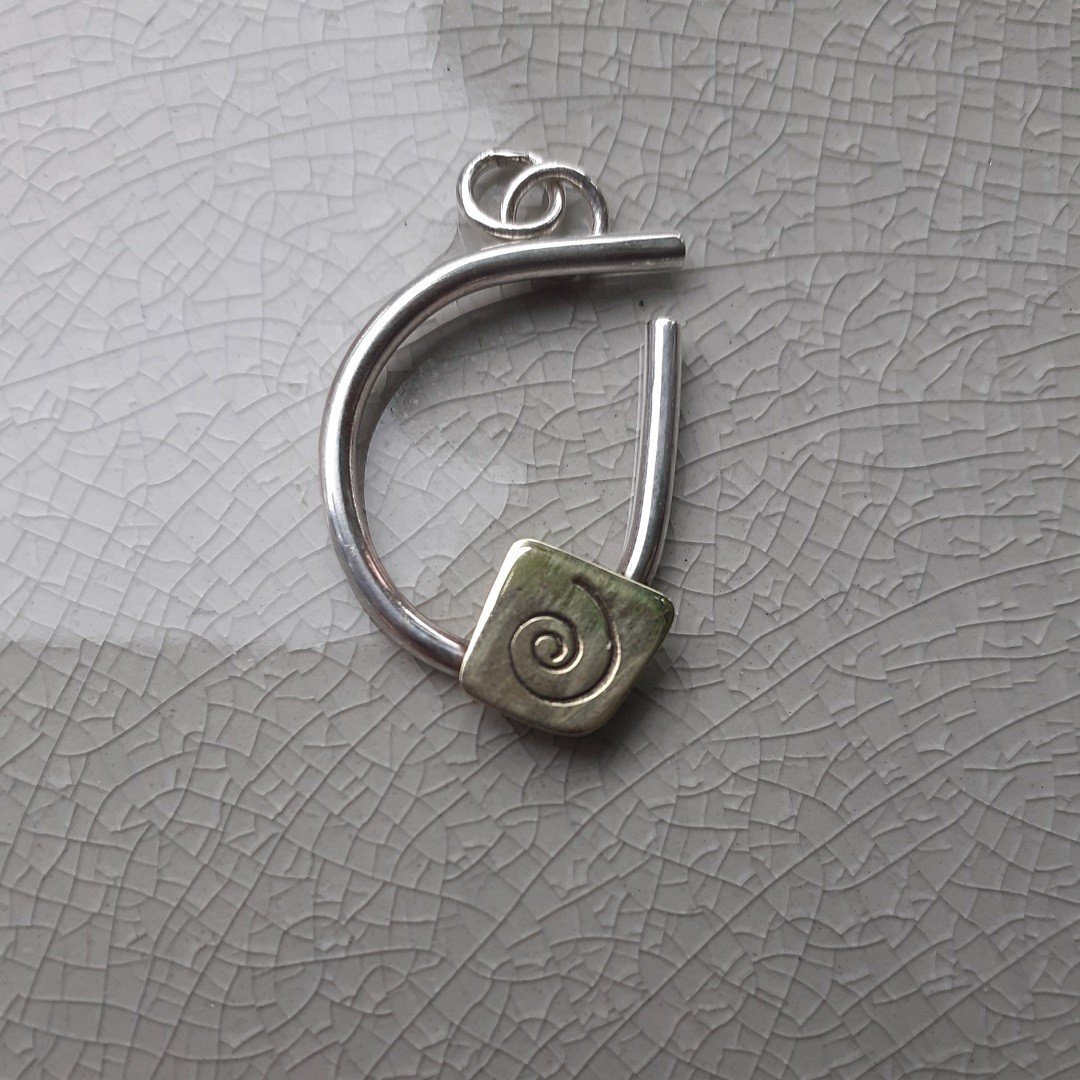 Helical, zilveren druppel hanger - 75355.jpeg Helical, zilveren druppel hanger