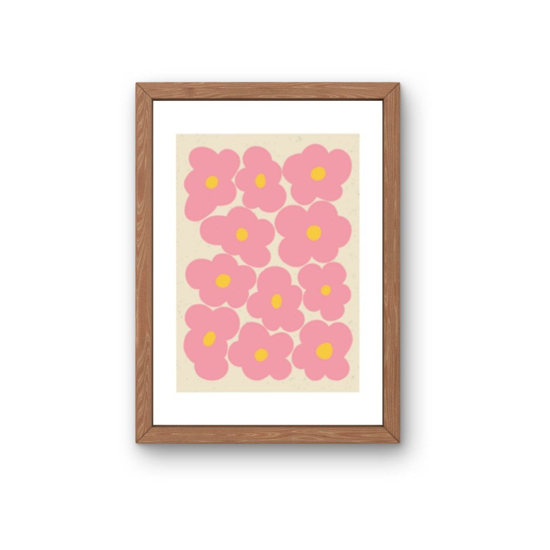 Roze bloemen kunstkaart – elegante botanische illustratie | A6 print 10x15 cm - 75643.jpeg Roze bloemen kunstkaart – elegante botanische illustratie | A6 print 10x15 cm