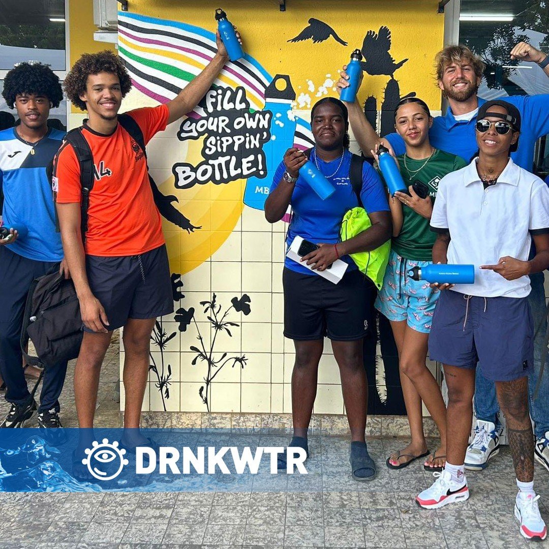 500ml. RVS Blue Bottle thermosfles Green edition