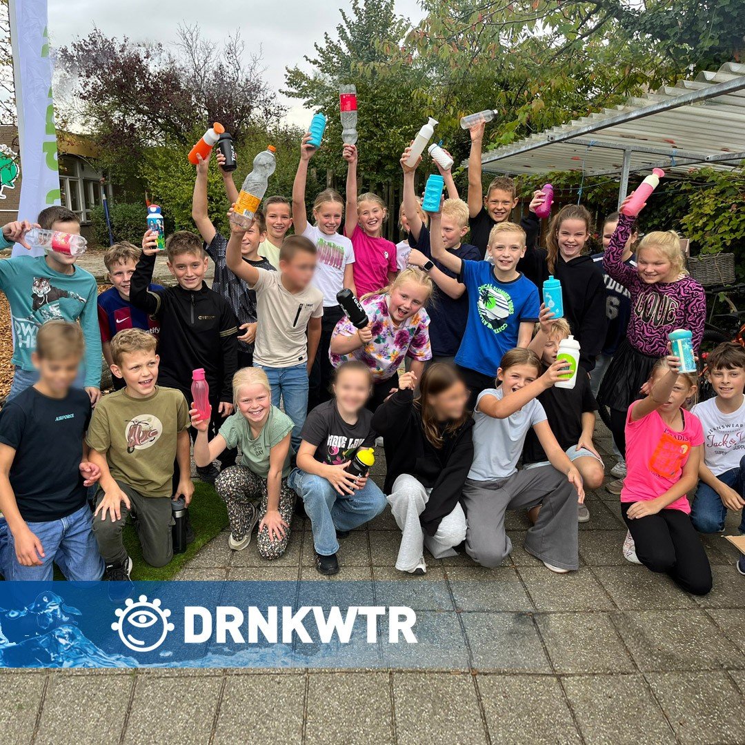 500ml. RVS Blue Bottle thermosfles Green edition