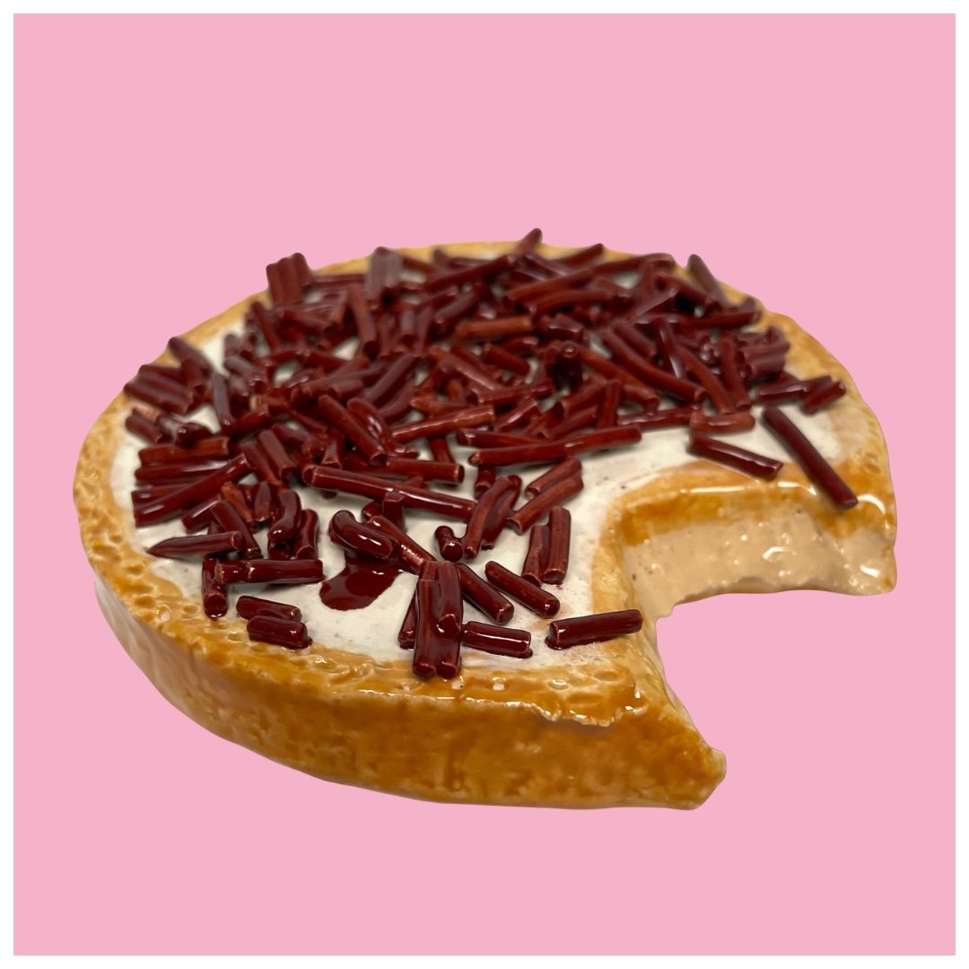 Beschuit met hagelslag van keramiek - 96548 Beschuit met hagelslag van keramiek