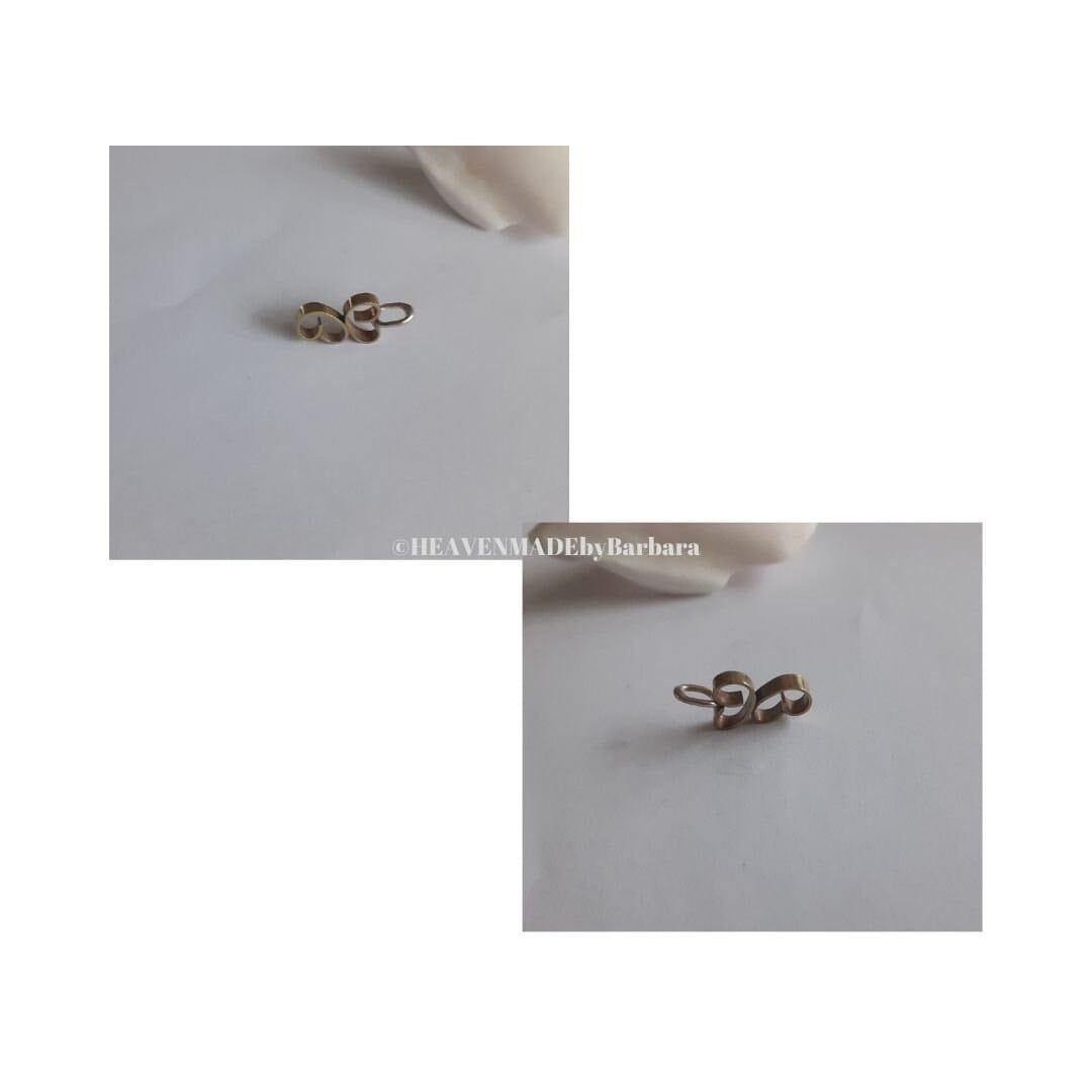 Messing hartjes aan zilveren ketting - 100402 Messing hartjes aan zilveren ketting