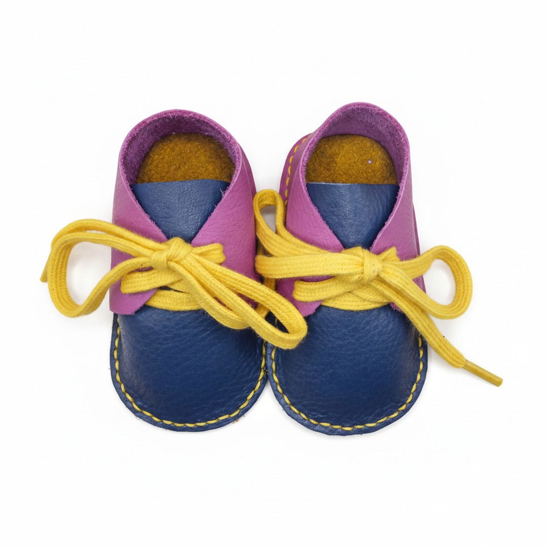 DIY pakket leren babyschoenen maken