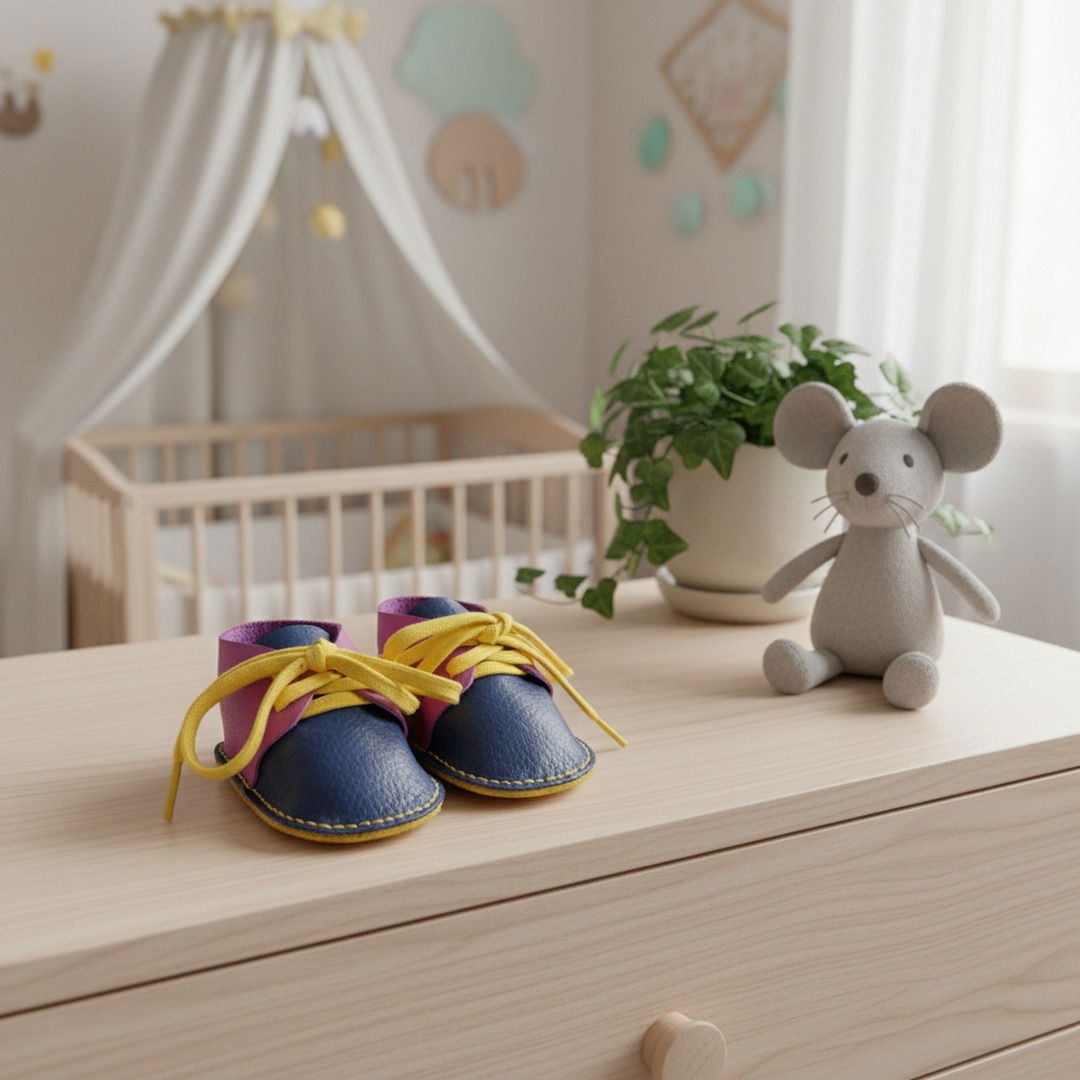 DIY pakket leren babyschoenen maken