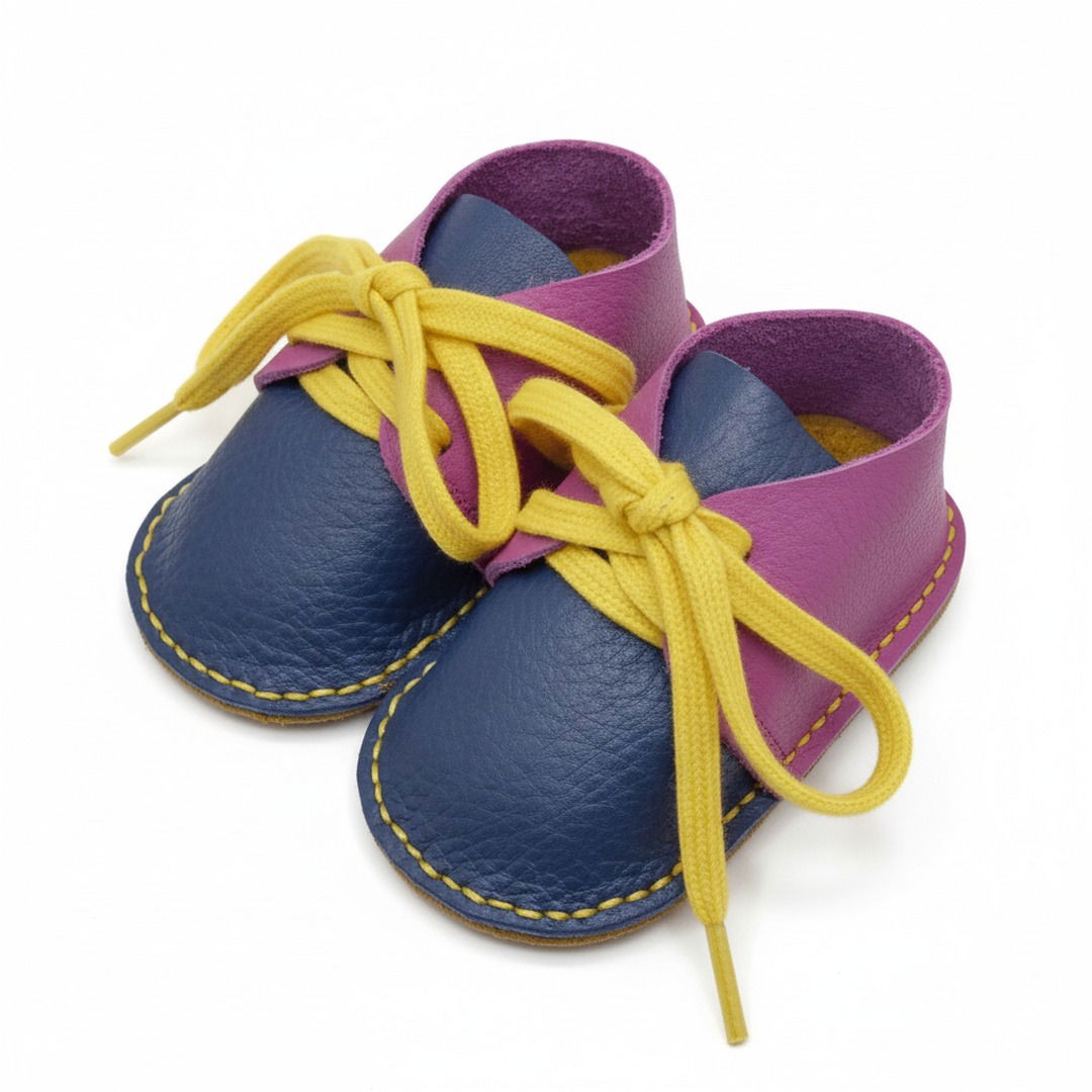 DIY pakket leren babyschoenen maken