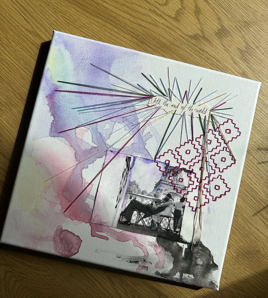 Schilderij "Till the end of the world" - 104029 Schilderij "Till the end of the world"