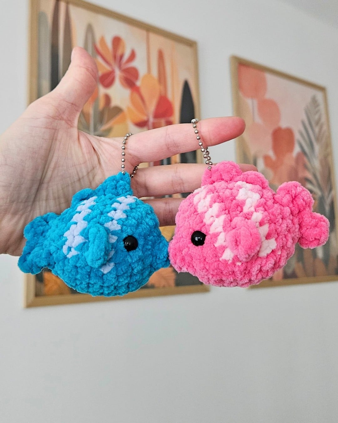 Vis sleutelhanger | Keychain | Verschillende kleuropties | Schattige sleutelhanger van vis