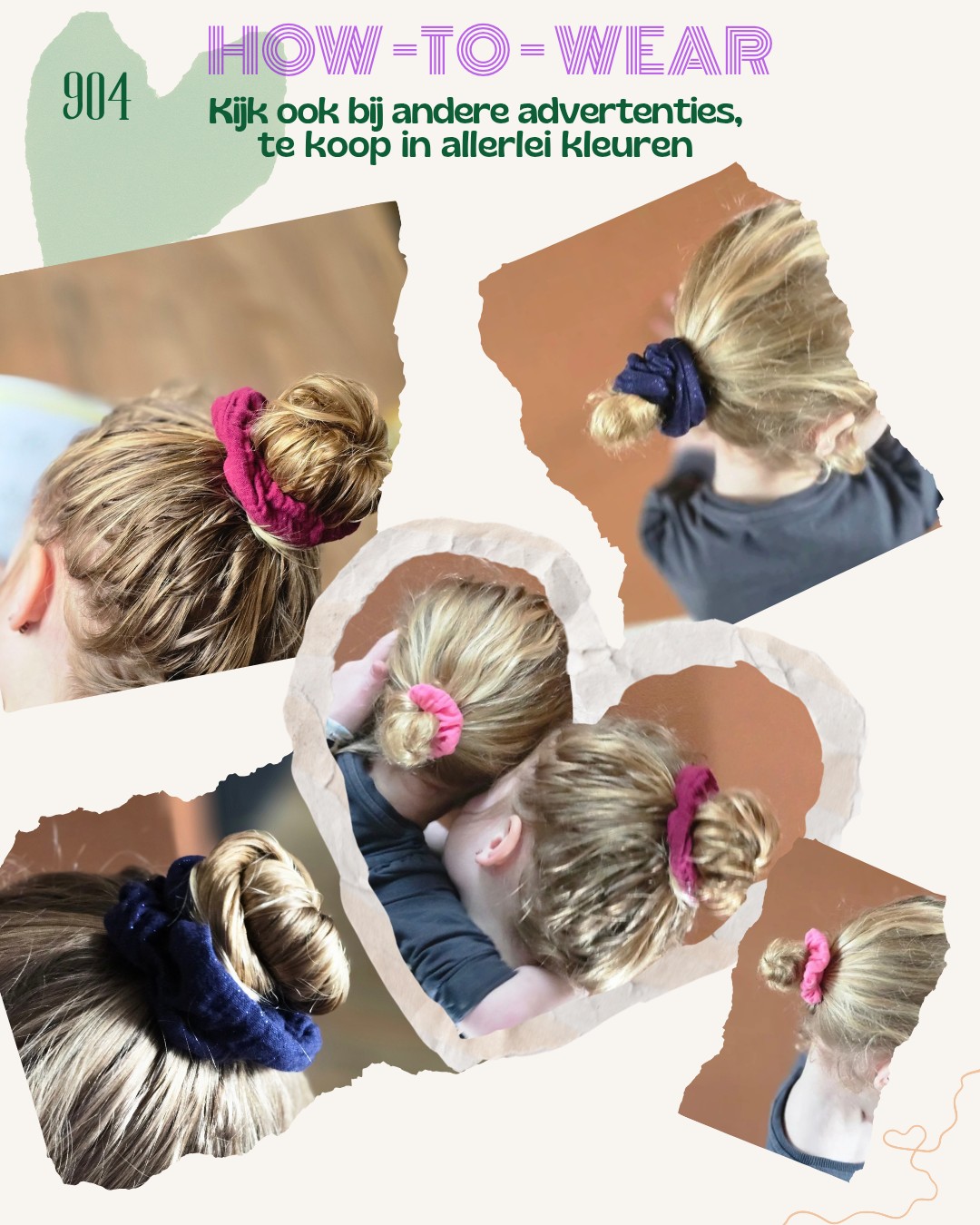 Scrunchie van double gauze | marine blauw | blauw | petrol | handgema… - 116939 Scrunchie van double gauze | marine blauw | blauw | petrol | handgemaakt | meerdere kleuren | Atelier 904